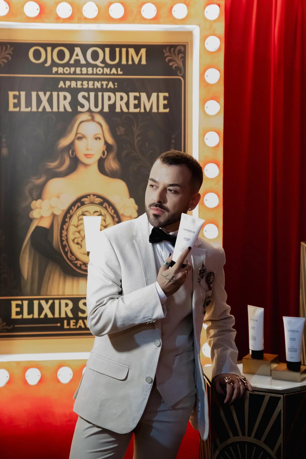 Apresentação do Elixir Supreme no evento Beautyland da OJOAQUIM Professional